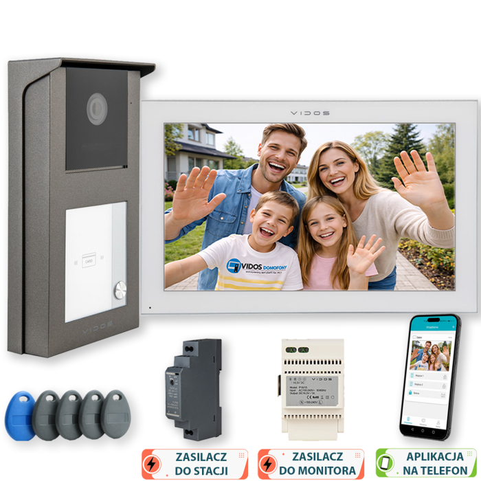Wideodomofon Vidos S11-1 + M14W-X