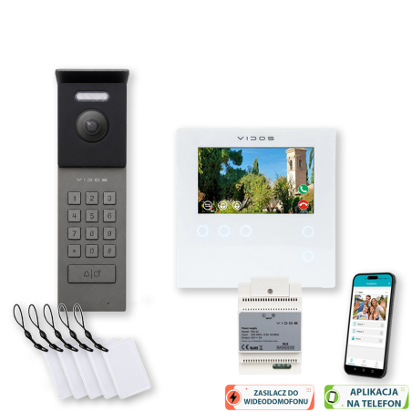 Wideodomofon Vidos S202 + M201W