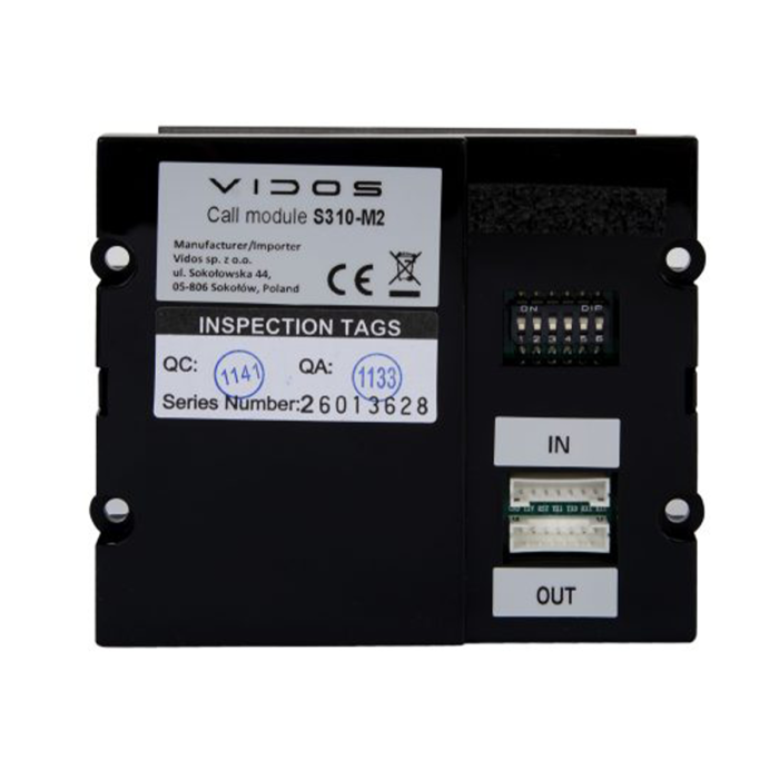 VIDOS S310-M2 moduł wywołania na 2 lokale DUO IP