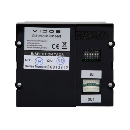 VIDOS S310-M1 moduł wywołania 1 lokal DUO IP